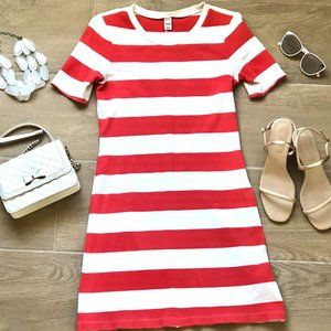 Coral Stripped Dress